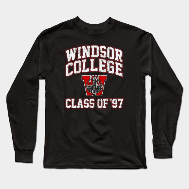 Windsor College Class of 97 (Scream 2) Long Sleeve T-Shirt by huckblade